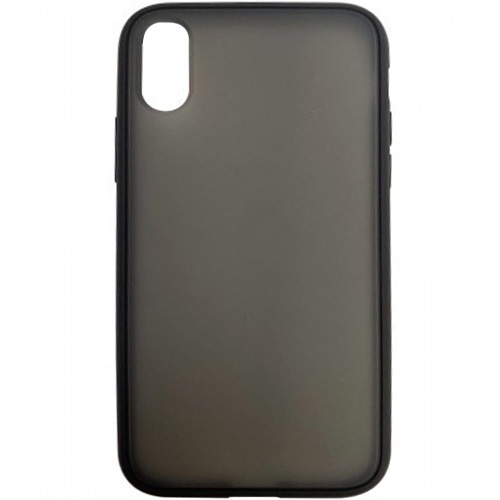 iPhone XS Max Smoke Transparent Twotone Black